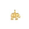 Stainless Steel Mini Elephant Lotus Heart Pendant Necklace Vacuum Plated 18K Gold Color Preservation