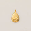 Stainless Steel Mini Elephant Lotus Heart Pendant Necklace Vacuum Plated 18K Gold Color Preservation