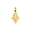 Stainless Steel Mini Elephant Lotus Love Pendant Necklace Vacuum Plated 18K Gold Color