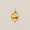 Stainless Steel Mini Elephant Lotus Love Pendant Necklace Vacuum Plated 18K Gold Color