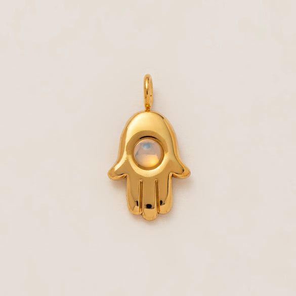 Stainless Steel Mini Elephant Lotus Love Pendant Necklace Vacuum Plated 18K Gold Color