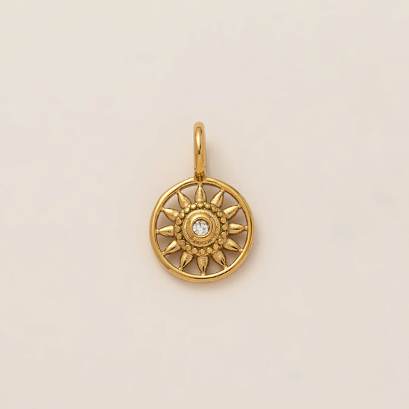 Stainless Steel Mini Elephant Lotus Love Pendant Necklace Vacuum Plated 18K Gold Color