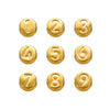 Stainless Steel Minimalist Beaded Bracelet Diy Accessories With English Letters And Numbers Electroplating