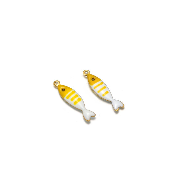Stainless Steel Minimalist Dripping Oil Small Fish Pendant Necklace Clothing Accessories