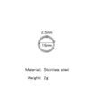 Stainless Steel Minimalist Geometric Ring Hoop Earrings And Ear Buckles Electroplated Diy Accessories