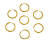 Stainless Steel Minimalist Geometric Ring Hoop Earrings And Ear Buckles Electroplated Diy Accessories