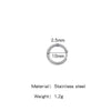 Stainless Steel Minimalist Geometric Ring Hoop Earrings And Ear Buckles Electroplated Diy Accessories
