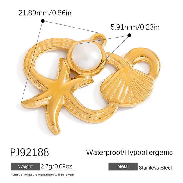 Stainless Steel Minimalist Heart Flower Pendant Jewelry Accessories Electroplated