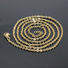 Stainless Steel Minimalist Letter Necklace Pendant With Zircon Inlay And Electroplating Process