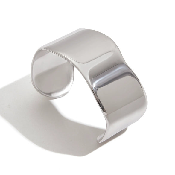 Stainless Steel Minimalist Open Bracelet Electroplating Geometric Jewelry