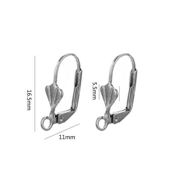 Stainless Steel Minimalist Totem Pattern French Hook Earrings Jewelry With Electroplating