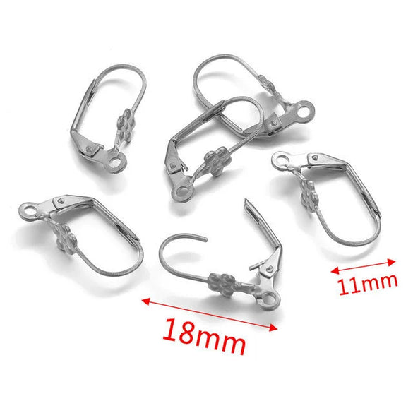 Stainless Steel Minimalist Totem Pattern French Hook Earrings Jewelry With Electroplating