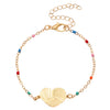 Stainless Steel Minimalist Women's Electroplated Real Gold Bracelet