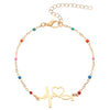 Stainless Steel Minimalist Women's Electroplated Real Gold Bracelet