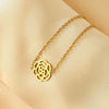 Stainless Steel Minimalist Women's Electroplated Real Gold Bracelet