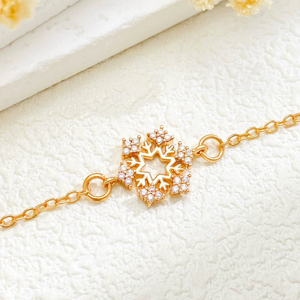 Stainless Steel Minimalist Women's Electroplated Real Gold Bracelet