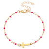Stainless Steel Minimalist Women's Electroplated Real Gold Bracelet