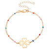Stainless Steel Minimalist Women's Electroplated Real Gold Bracelet