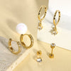 Stainless Steel Minimalist Women's Piercing Jewelry Ear Bone Nails And Cochlear Nails
