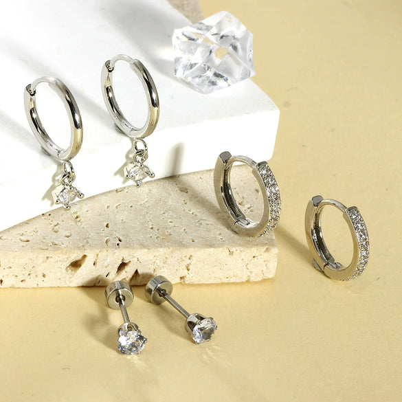 Stainless Steel Minimalist Women's Piercing Jewelry Ear Bone Nails And Cochlear Nails