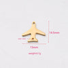 Stainless Steel Mirror Finish Polishing Aircraft Shape Pendant Jewelry Accessories
