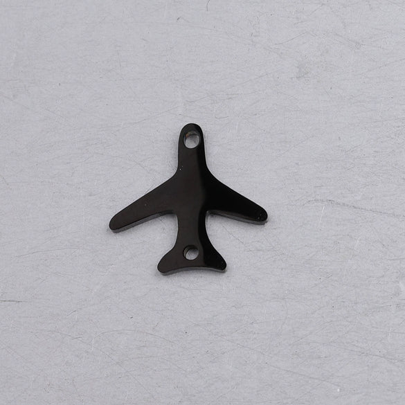 Stainless Steel Mirror Finish Polishing Aircraft Shape Pendant Jewelry Accessories