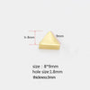 Stainless Steel Mirror Geometric Triangle Jewelry Accessories Diy Beads With Mirror Finish Polishing