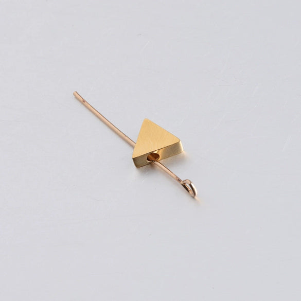 Stainless Steel Mirror Geometric Triangle Jewelry Accessories Diy Beads With Mirror Finish Polishing
