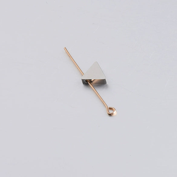 Stainless Steel Mirror Geometric Triangle Jewelry Accessories Diy Beads With Mirror Finish Polishing