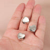 Stainless Steel Mirror Polished Heartshaped Pendant With Diamonds For Diy Jewelry Accessories Nonfading Lovely Style