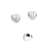 Stainless Steel Mirror Polished Heartshaped Pendant With Diamonds For Diy Jewelry Accessories Nonfading Lovely Style
