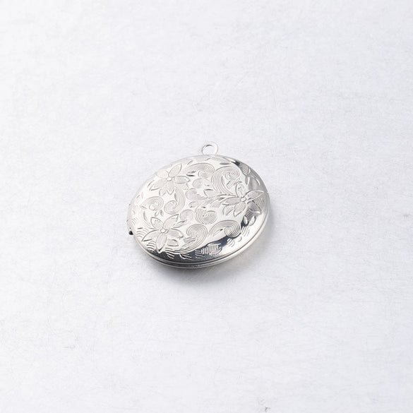 Stainless Steel Mirror Polished Retro Pattern Phase Box Pendant Jewelry Accessories