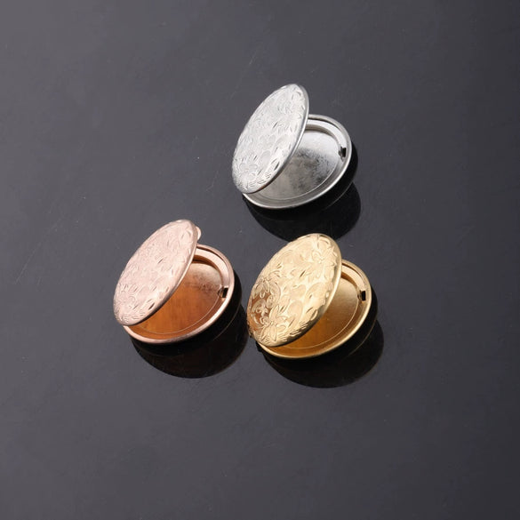 Stainless Steel Mirror Polished Retro Pattern Phase Box Pendant Jewelry Accessories