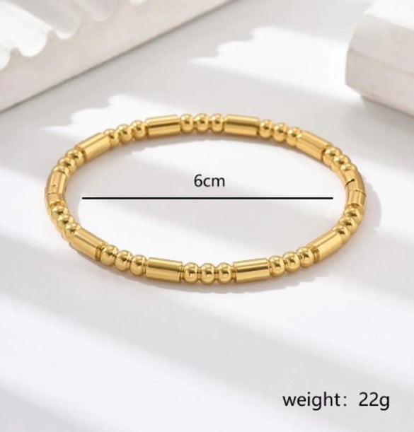 Stainless Steel Modern Style Simple Style Solid Color Solid Color Bangle