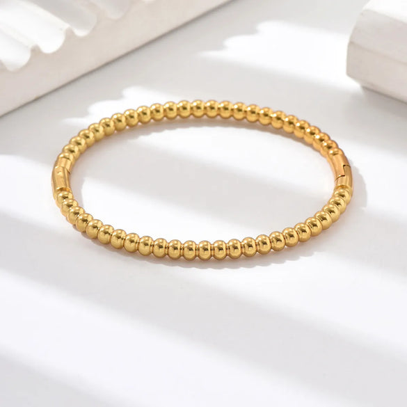 Stainless Steel Modern Style Simple Style Solid Color Solid Color Bangle