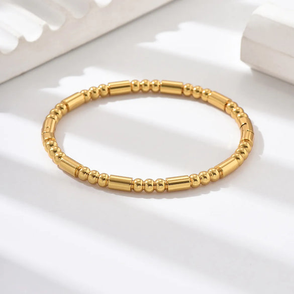 Stainless Steel Modern Style Simple Style Solid Color Solid Color Bangle