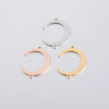 Stainless Steel Moon Crescent And Horn Shape Jewelry Accessories With Double Hole Connection And Fine Polishing