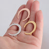 Stainless Steel Moon Crescent And Horn Shape Jewelry Accessories With Double Hole Connection And Fine Polishing