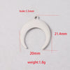 Stainless Steel Moon Crescent Horn Pendant Jewelry Accessories With Mirror Finish Polishing