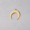 Stainless Steel Moon Crescent Horn Pendant Jewelry Accessories With Mirror Finish Polishing