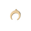 Stainless Steel Moon Crescent Horn Pendant Jewelry Accessories With Mirror Finish Polishing