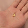 Stainless Steel Moon Pendant Jewelry Accessories With Electroplating And Small Fresh Style