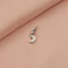 Stainless Steel Moon Pendant Jewelry Accessories With Electroplating And Small Fresh Style