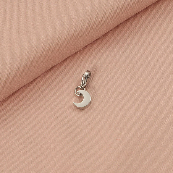 Stainless Steel Moon Pendant Jewelry Accessories With Electroplating And Small Fresh Style