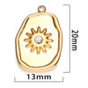 Stainless Steel Moon Star Pendant Jewelry With Electroplating Treatment And Irregular Shape