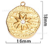 Stainless Steel Moon Star Pendant Jewelry With Electroplating Treatment And Irregular Shape