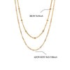 Stainless Steel Multilayer Geometric Snake Bone Chain Necklace Electroplated Waterproof Not Faded Unisex Jewelry