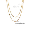 Stainless Steel Multilayer Geometric Snake Bone Chain Necklace Electroplated Waterproof Not Faded Unisex Jewelry