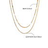Stainless Steel Multilayer Geometric Snake Bone Chain Necklace Electroplated Waterproof Not Faded Unisex Jewelry
