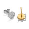 Stainless Steel Multishape Stud Earrings Electroplated Diy Jewelry Accessories